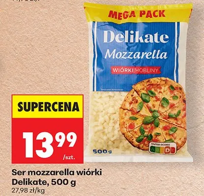Ser mozzarella - wiórki La campagna promocja w Biedronka