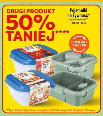 Pojemnik na żywność Curver Fresh & Go promocja w POLOmarket