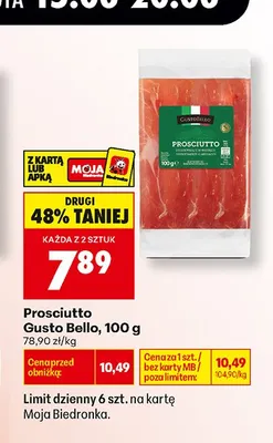 Prosciutto Gusto Bello promocja w Biedronka