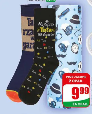 Skarpety z dedykacją w tubie promocja w Dino