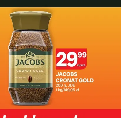 Kawa rozpuszczalna Jacobs Cronat Gold promocja w Chorten