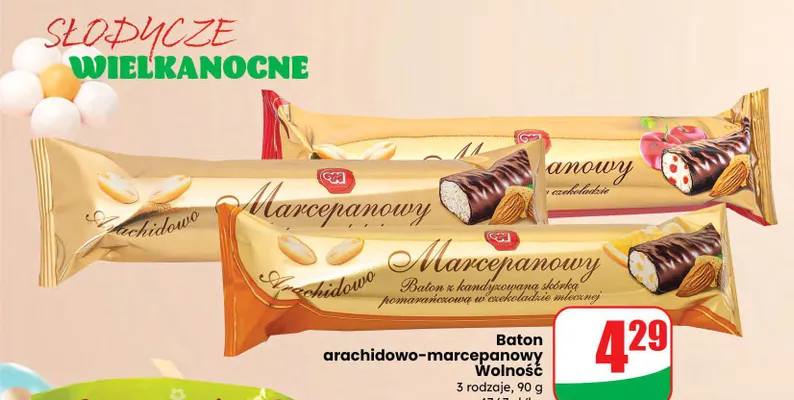 Baton arachidowo-marcepanowy Wolność promocja w Dino