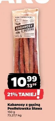 Kabanosy z gęsiną PanBelwąska Sława promocja w Netto