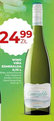 Wino białe Viña Esmeralda promocja w Duży Ben