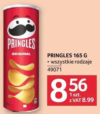Chipsy Pringles 165g promocja w Selgros