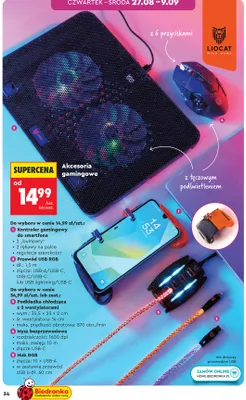 Kontroler gamingowy do smartfona Liocat promocja w Biedronka
