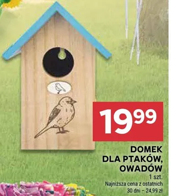 Domek dla ptaków, owadów promocja w Stokrotka