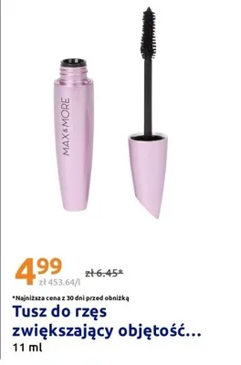 Tusz do rzęs Max & More zwiększający objętość promocja w Action