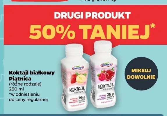 Koktajl białkowy Piątnica promocja w Netto