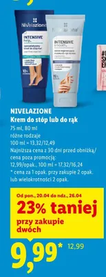 Krem do stóp Nivelazione Intensive help promocja w Lidl