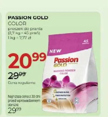 Proszek do prania Passion Gold Color promocja w Drogerie Jawa