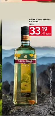 Wódka Stumbras pigwa 40% promocja w Selgros