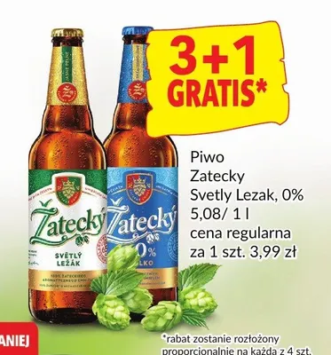 Piwo Zatecky Svetly Lezak promocja w Prim Market