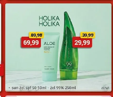 Żel przeciwsłoneczny Holika Holika Aloe Waterproof Sun Gel SPF50 promocja w Drogeria Kosmyk