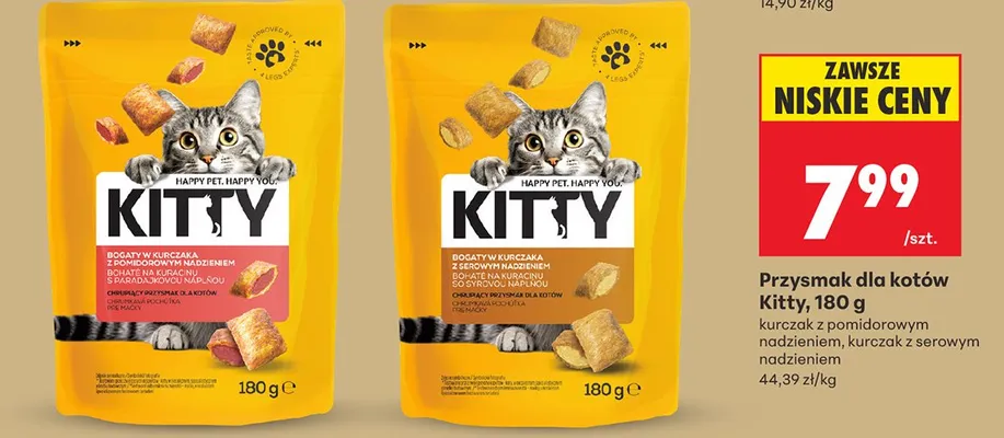 Przysmak dla kotów Kitty promocja w Biedronka