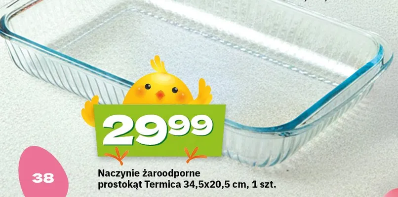 Naczynie żaroodporne prostokąt Termica 34.5x20.5cm promocja w Twój Market