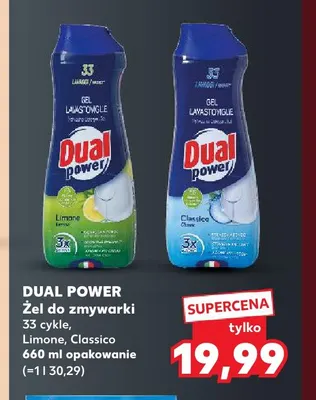Żel do zmywarki Dual Power 33 cykle Limone promocja w Kaufland