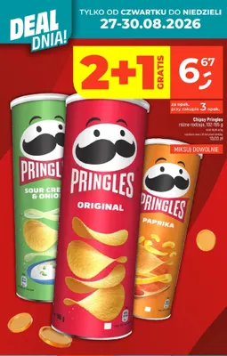 Chipsy Pringles Original promocja w Dealz