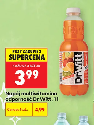 Napój multiwitamina odporność Dr Witt promocja w Biedronka