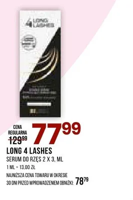 Serum do rzęs Long 4 Lashes promocja w Drogerie Natura