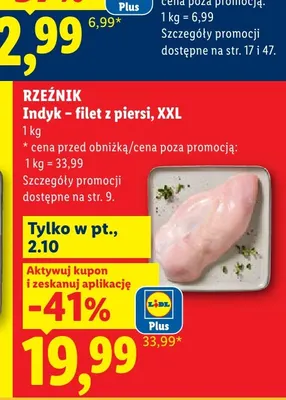Indyk filet z piersi XXL Rzeźnik promocja w Lidl