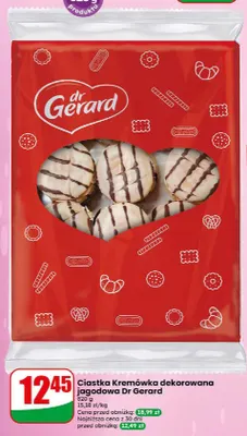 Ciastka Kremówka dekorowana jagodowa Dr Gerard promocja w Dino
