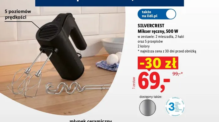 Mikser ręczny Silvercrest promocja w Lidl