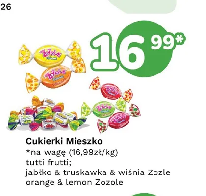 Cukierki Zozole Orange Lemon Mieszko promocja w Limonka