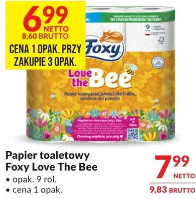 Papier toaletowy Foxy Love The Bee promocja w Makro