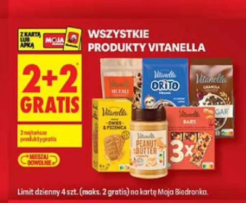 Produkty Vitanella promocja w Biedronka