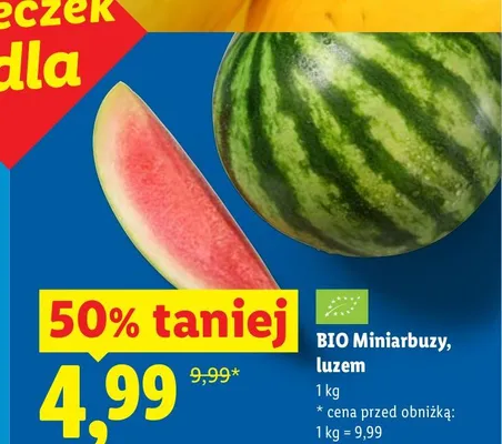 BIO Miniarbuzy promocja w Lidl