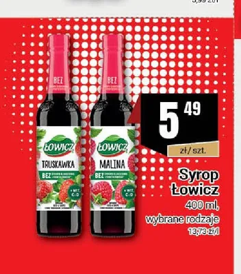 Syrop Łowicz Truskawka promocja w Premium Nasz Sklep