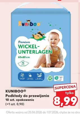 Podkłady do przewijania Kuniboo promocja w Kaufland