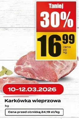 Karkówka wieprzowa promocja w Supeco