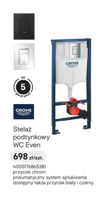 Stelaż podtynkowy WC Grohe Even promocja w Castorama