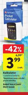 Kalkulator kieszonkowy Signature promocja w Intermarche