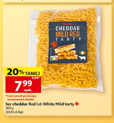 Ser cheddar Red Mild tarty Auchan promocja w Auchan