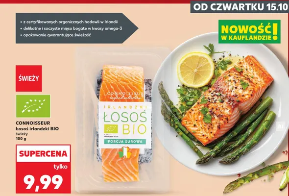 Łosoś irlandzki świeży Connoisseur promocja w Kaufland