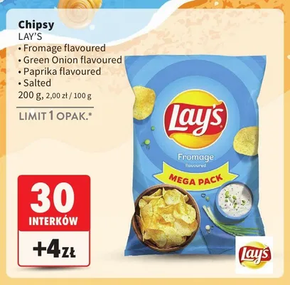 Chipsy Lay's Paprika flavoured promocja w Intermarche
