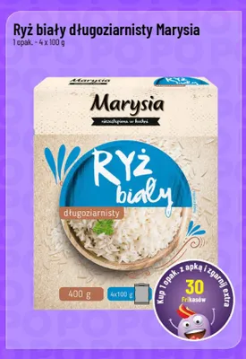 Ryż biały długoziarnisty Marysia 4-pak promocja w POLOmarket