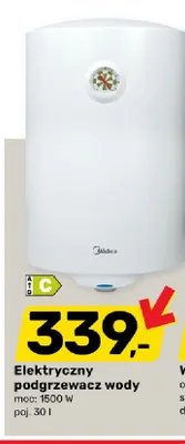 Elektryczny podgrzewacz wody Midea promocja w Bricomarche
