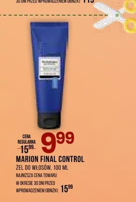Żel do włosów MARION FINAL CONTROL promocja w Drogerie Natura