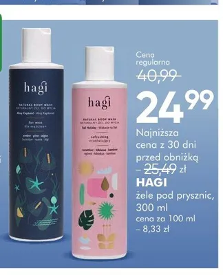 Żele pod prysznic HAGI promocja w Super-Pharm