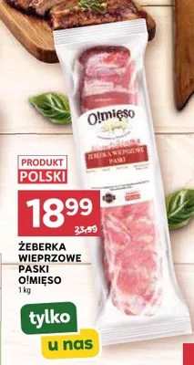 Żeberka wieprzowe paski O!Mięso promocja w Stokrotka