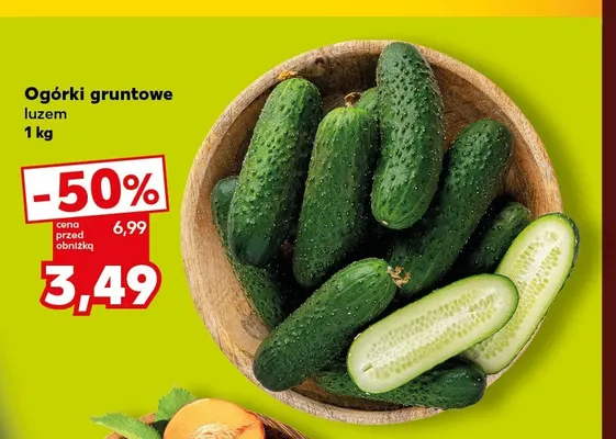 Ogórki gruntowe promocja w Kaufland