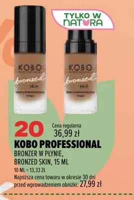 Bronzer w płynie Bronzed Skin Kobo Professional promocja w Drogerie Natura