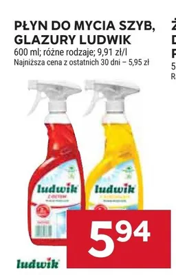 Płyn do mycia szyb i glazury Ludwik promocja w Stokrotka