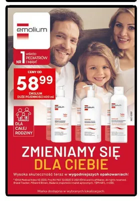 Emulsja do kąpieli Emolium Dermocare promocja w Ziko Dermo