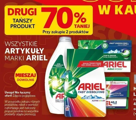 Płyn do prania Ariel promocja w Kaufland
