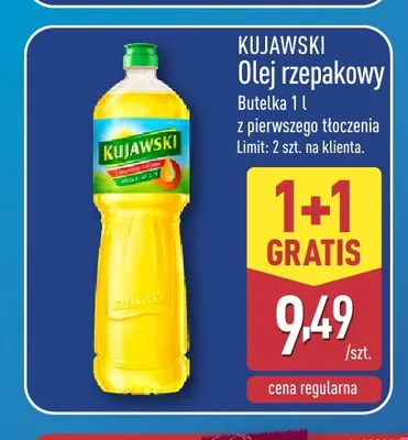 Olej rzepakowy Kujawski promocja w Aldi